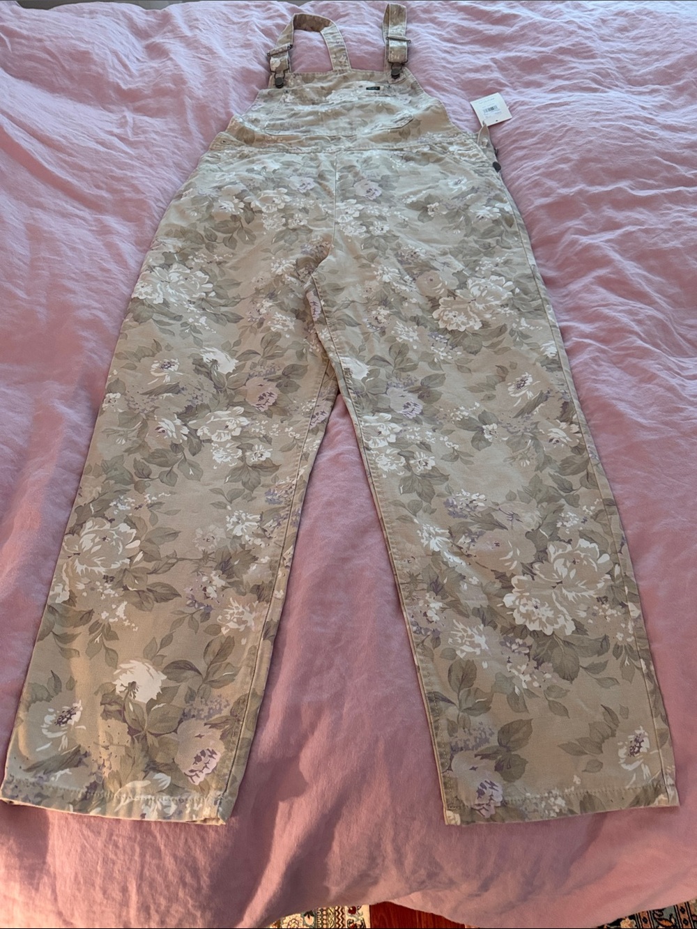 NEW Overalls Floral RVCA